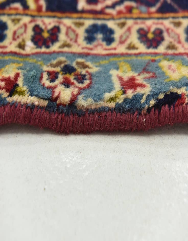 Detail image of 9' 4 x 12' 8 Hand Knotted Kashan Persian Wool Rug