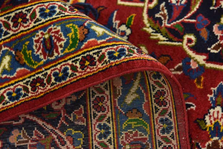 295cm x 395cm anudado a mano Kashan Alfombra Persa Lana