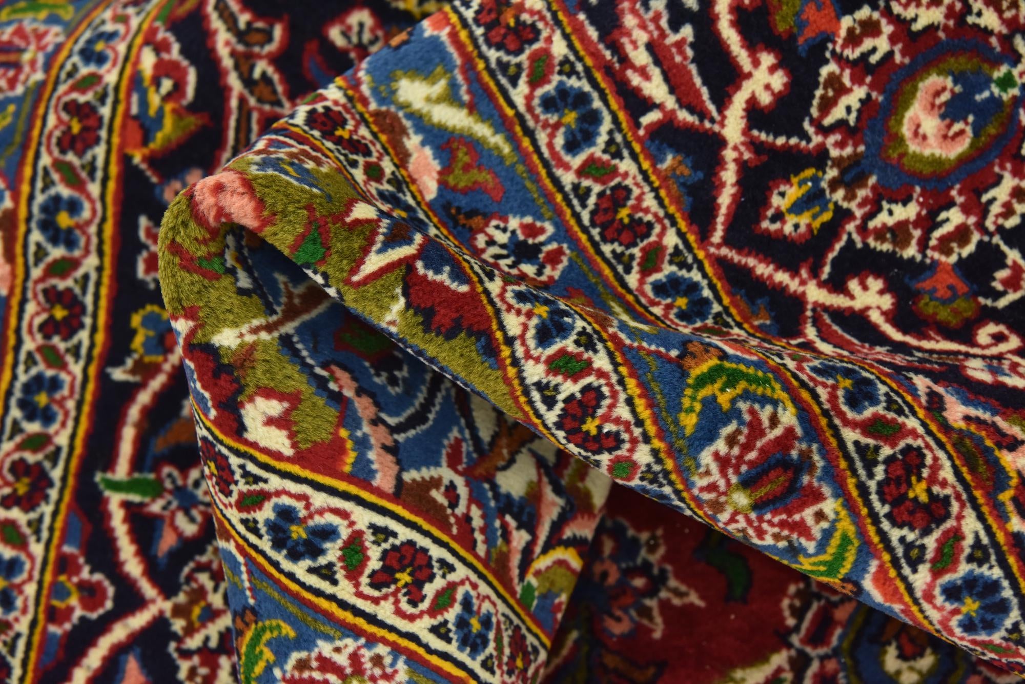 295cm x 395cm anudado a mano Kashan Alfombra Persa Lana