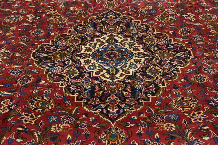 295cm x 395cm anudado a mano Kashan Alfombra Persa Lana