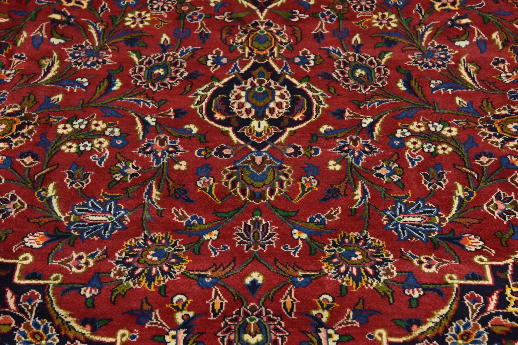 295cm x 395cm anudado a mano Kashan Alfombra Persa Lana