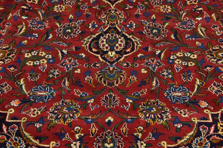 Detail image of 295cm x 395cm anudado a mano Kashan Alfombra Persa Lana