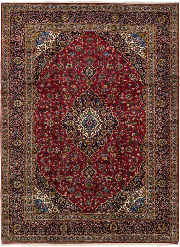 295cm x 395cm anudado a mano Kashan Alfombra Persa Lana