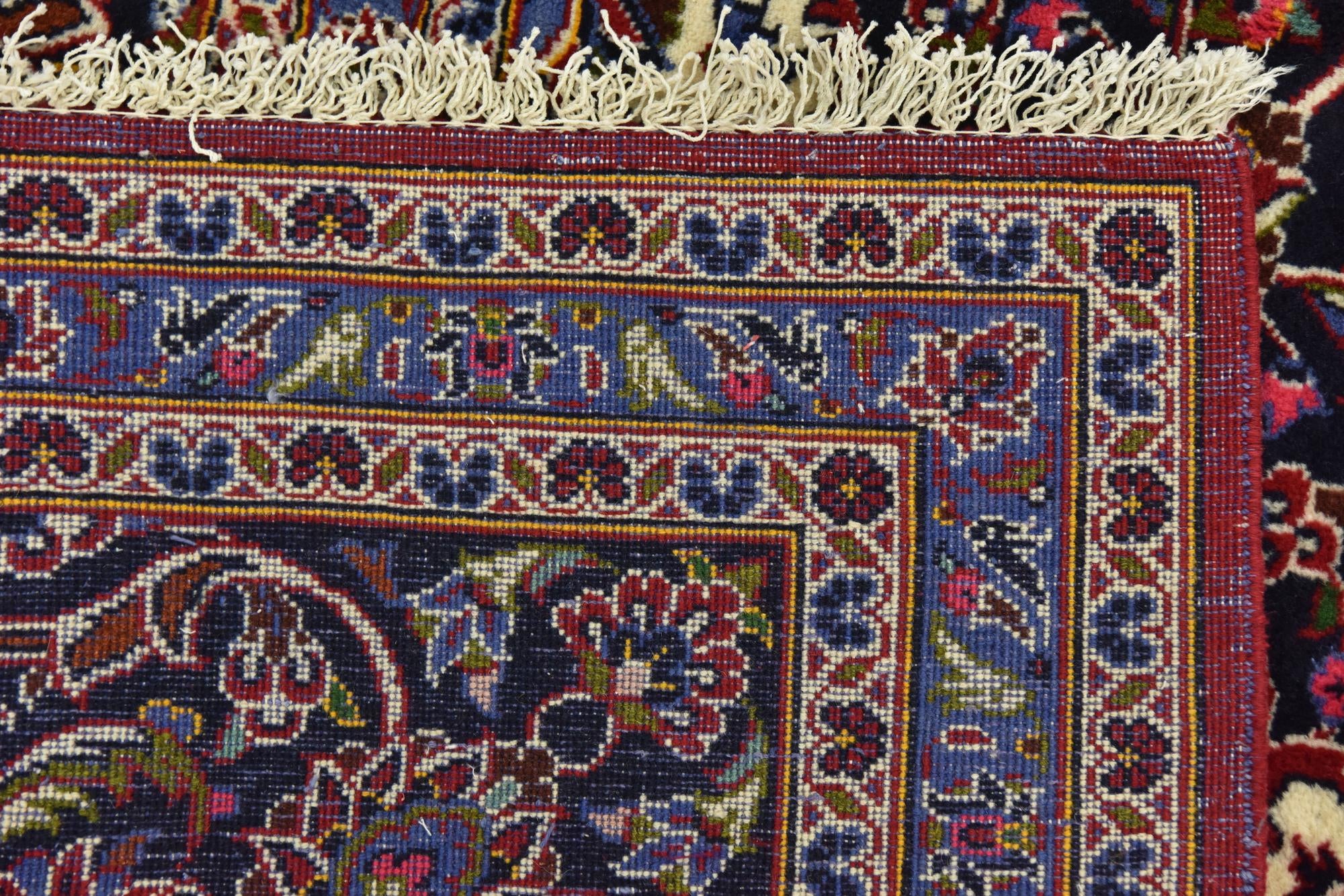 10' x 13' 5 Hand Knotted Kashan Persian Wool Rug
