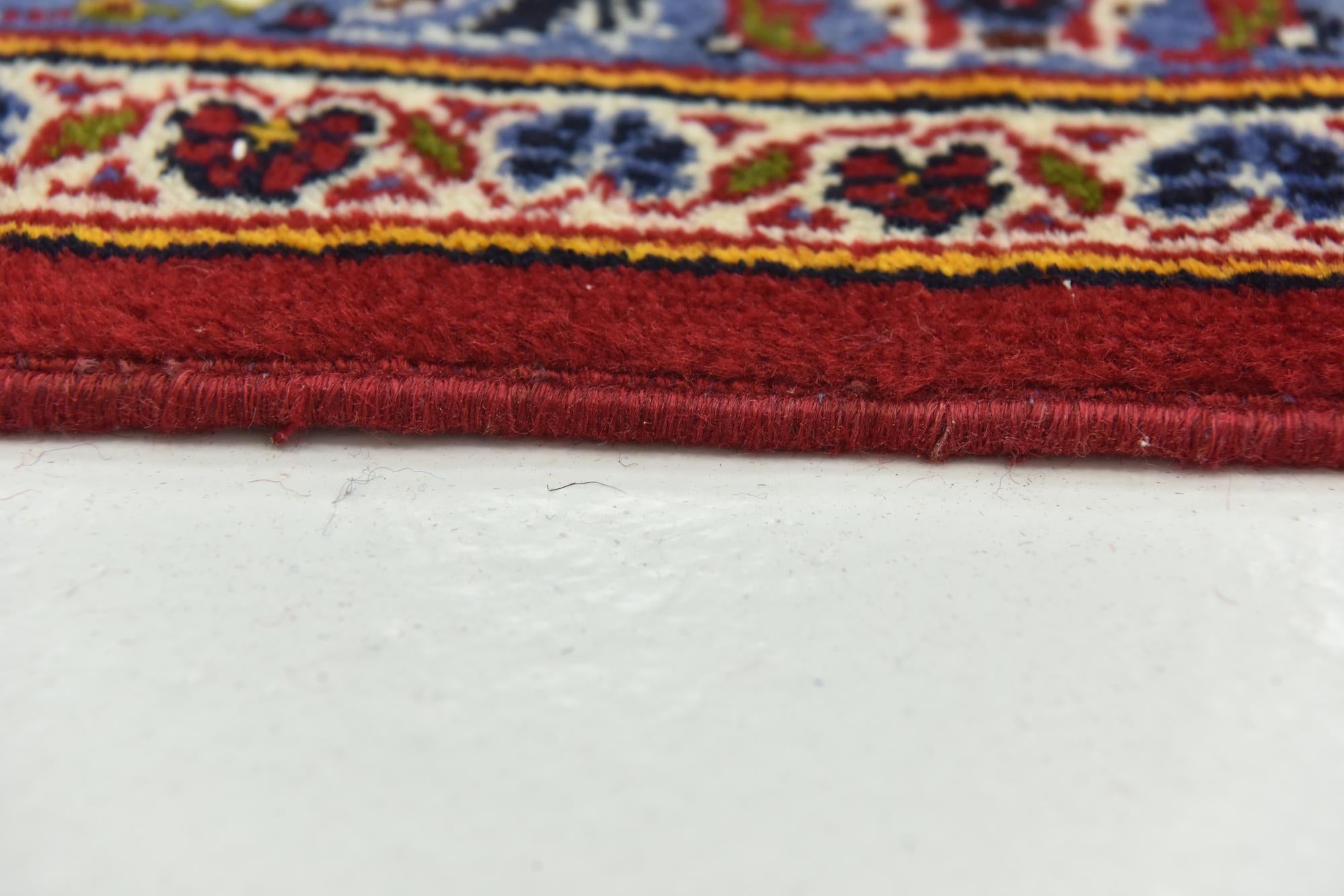 10' x 13' 5 Hand Knotted Kashan Persian Wool Rug