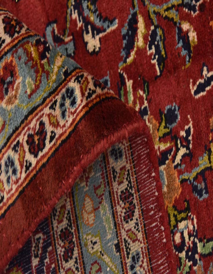 Detail image of 9' 8 x 14' 6 Hand Knotted Kashan Persian Wool Rug