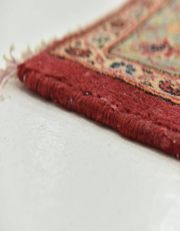 Detail image of 9' 8 x 14' 6 Hand Knotted Kashan Persian Wool Rug