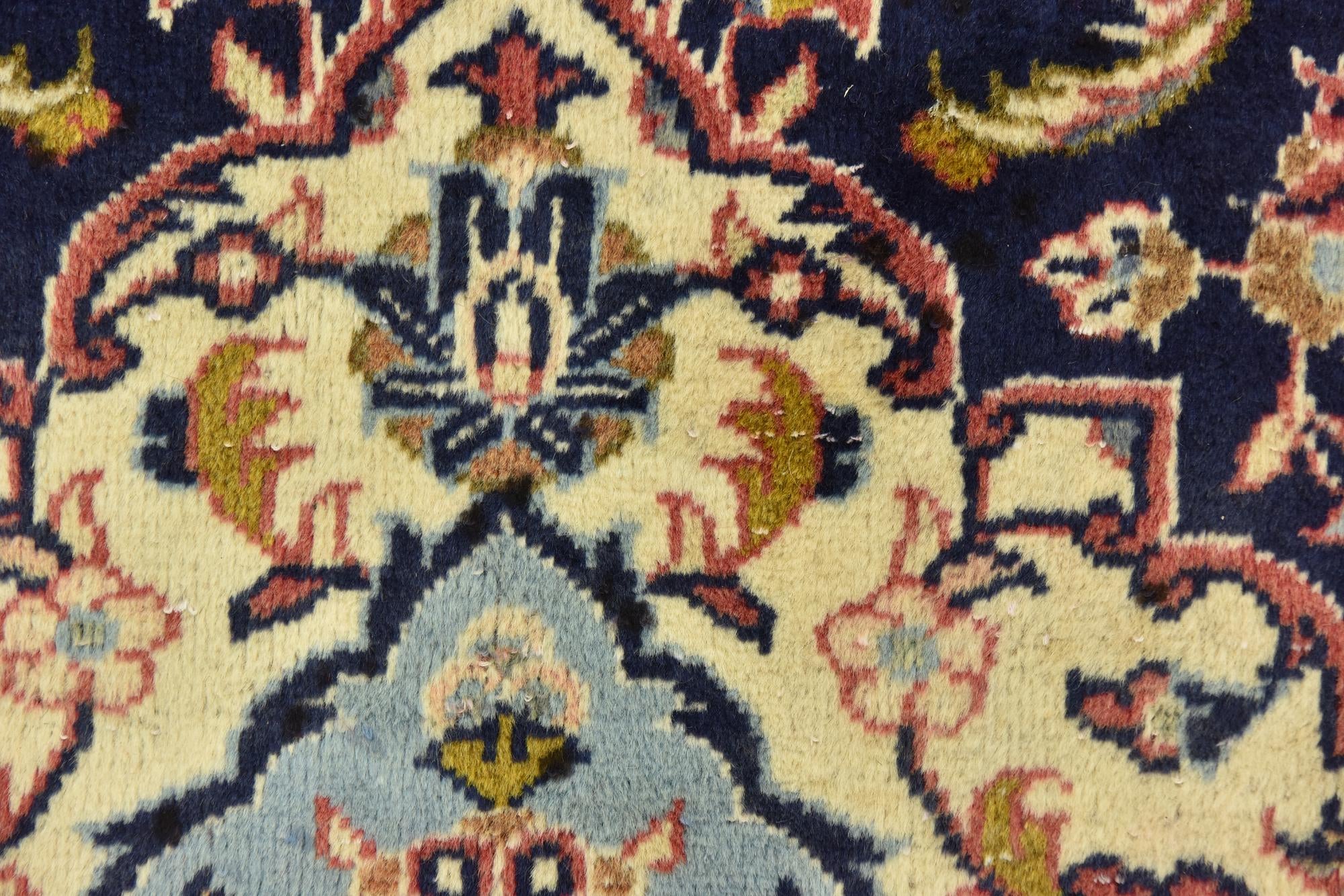 9' 10 x 12' 8 Hand Knotted Kashan Persian Wool Rug