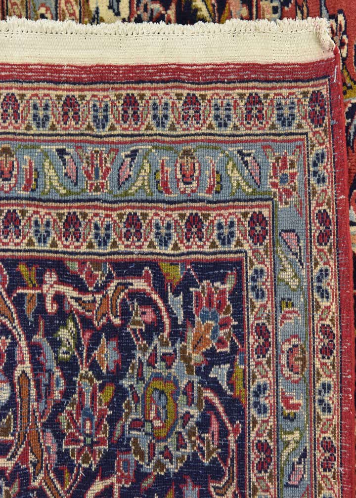 9' 10 x 12' 8 Hand Knotted Kashan Persian Wool Rug