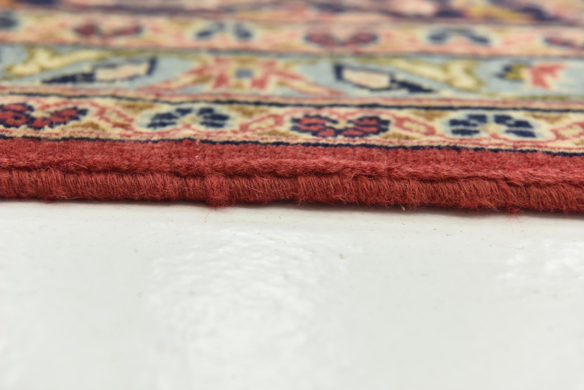 9' 10 x 12' 8 Hand Knotted Kashan Persian Wool Rug