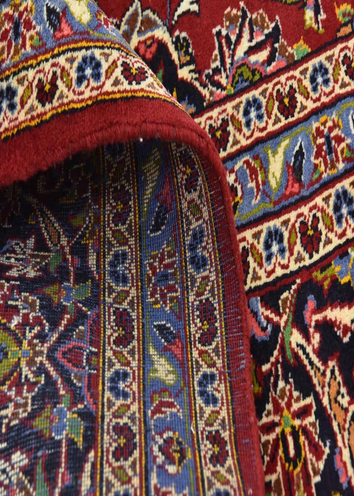 9' 10 x 12' 10 Hand Knotted Kashan Persian Wool Rug