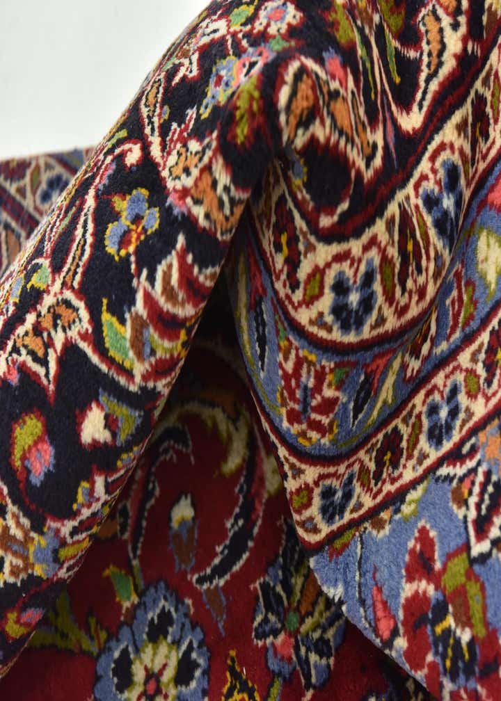 9' 10 x 12' 10 Hand Knotted Kashan Persian Wool Rug