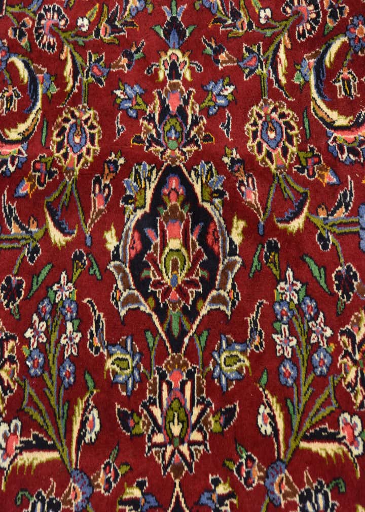 9' 10 x 12' 10 Hand Knotted Kashan Persian Wool Rug