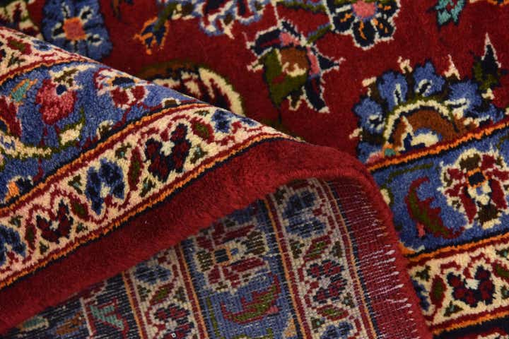 10' x 12' 8 Hand Knotted Kashan Persian Wool Rug
