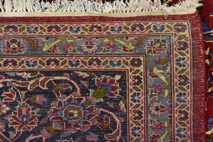 10' x 12' 8 Hand Knotted Kashan Persian Wool Rug