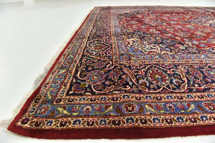 10' x 12' 8 Hand Knotted Kashan Persian Wool Rug