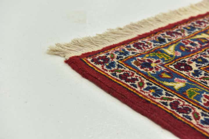 9' 7 x 12' 9 Hand Knotted Kashan Persian Wool Rug