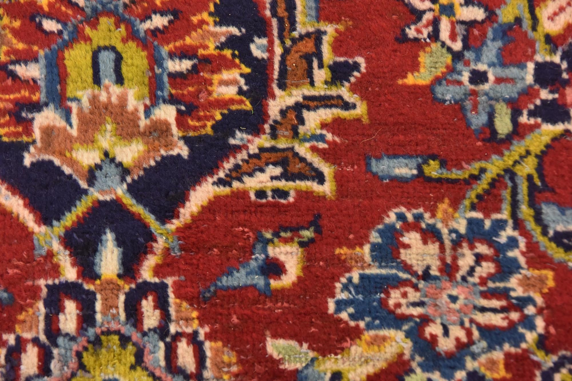 9' 10 x 12' 10 Hand Knotted Kashan Persian Wool Rug