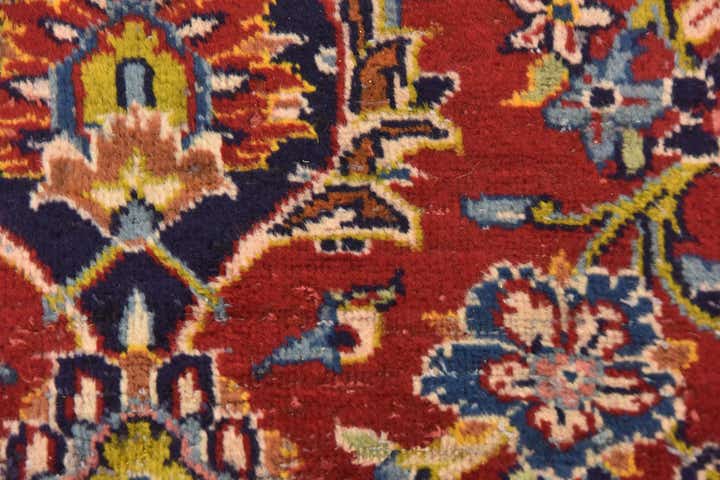 9' 10 x 12' 10 Hand Knotted Kashan Persian Wool Rug