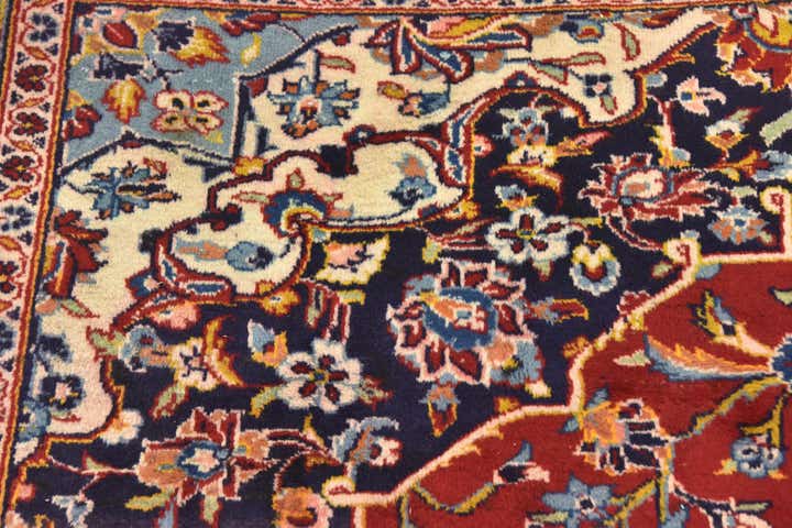 9' 10 x 12' 10 Hand Knotted Kashan Persian Wool Rug
