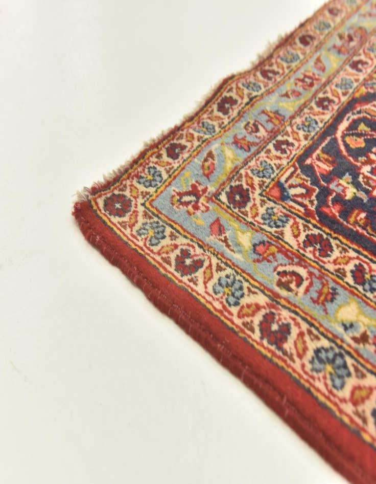 Detail image of 9' 7 x 14' 7  Hand Knotted Kashan Persian Wool Rug