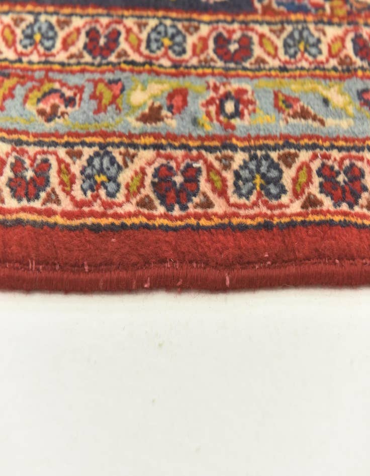 Detail image of 9' 7 x 14' 7  Hand Knotted Kashan Persian Wool Rug