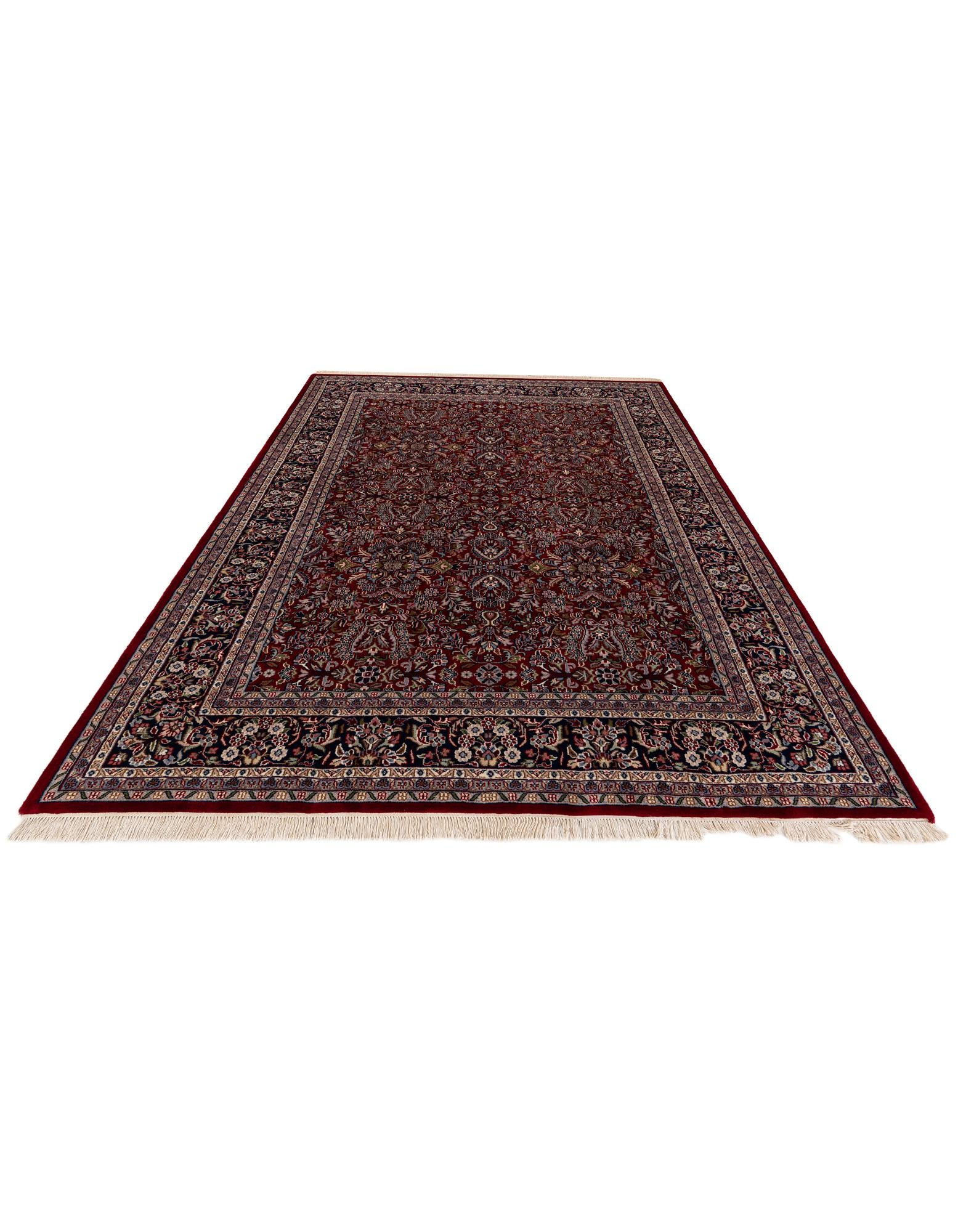 6' 7 x 9' 9 Hand Knotted Kashan Oriental Wool Rug