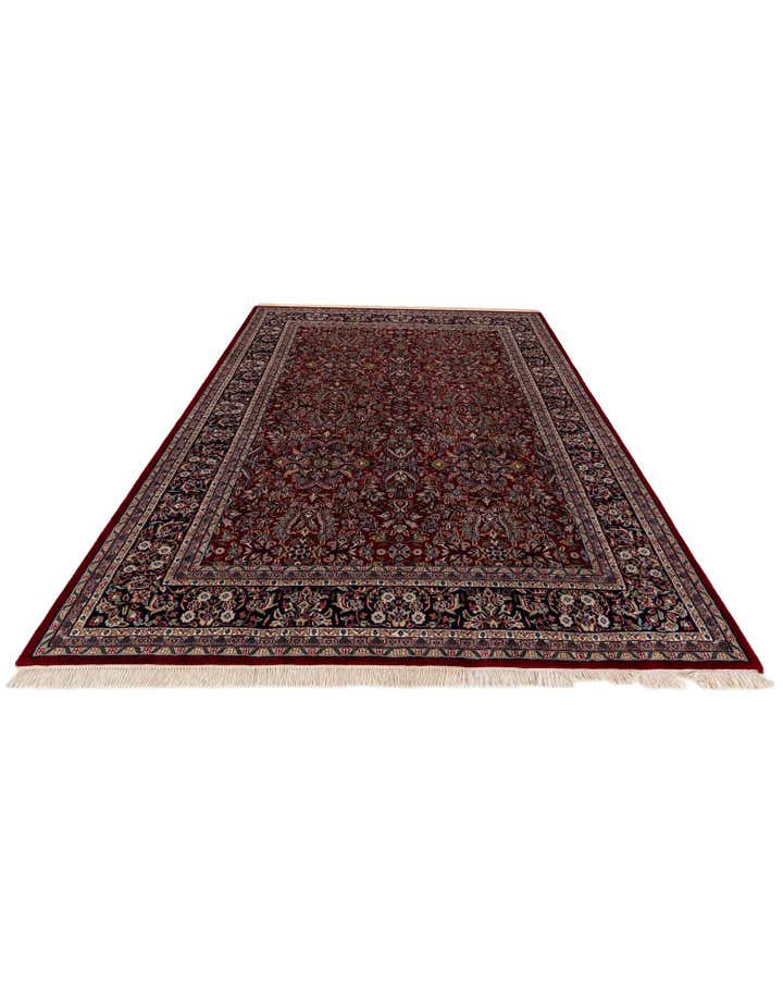 6' 7 x 9' 9 Hand Knotted Kashan Oriental Wool Rug