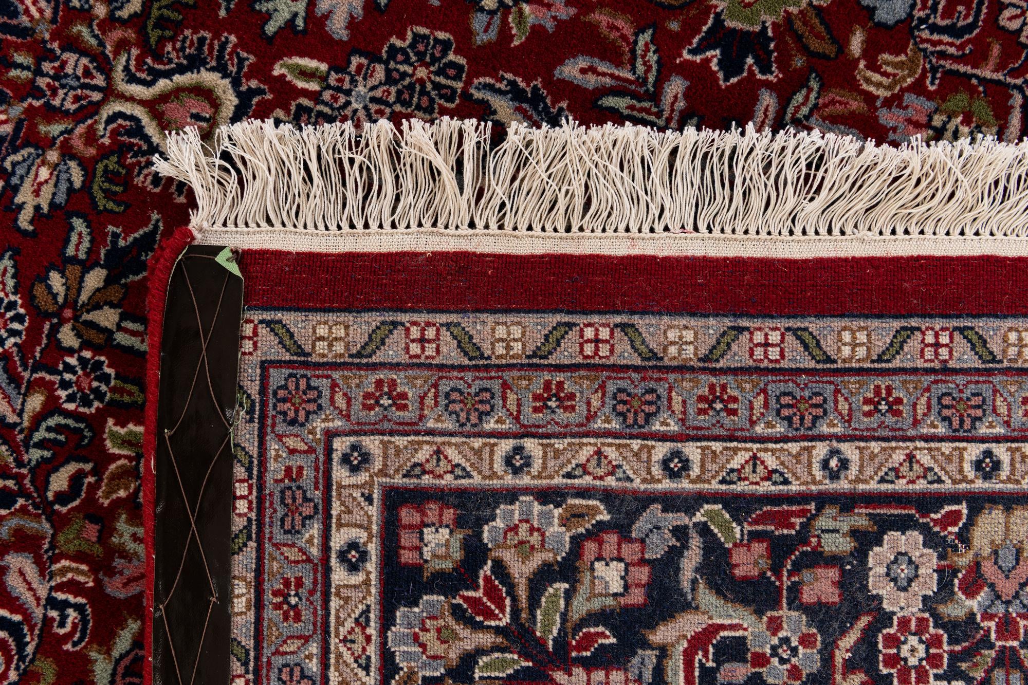6' 7 x 9' 9 Hand Knotted Kashan Oriental Wool Rug