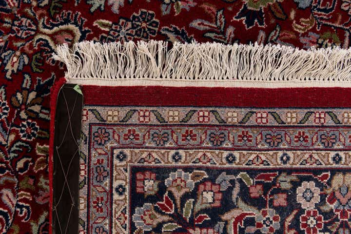 6' 7 x 9' 9 Hand Knotted Kashan Oriental Wool Rug