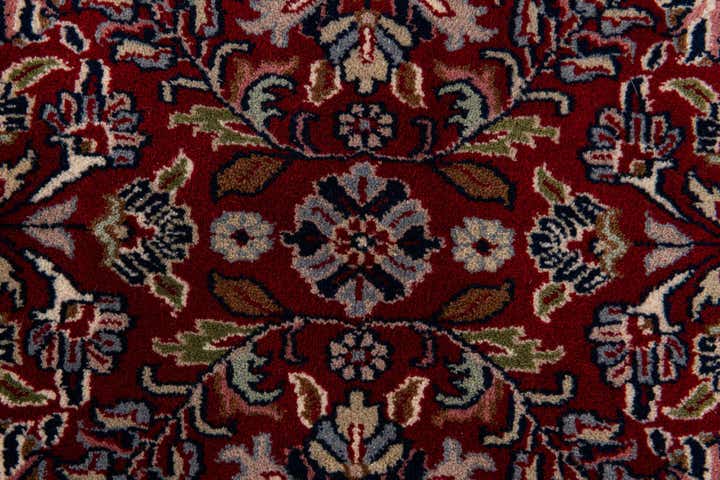 6' 7 x 9' 9 Hand Knotted Kashan Oriental Wool Rug