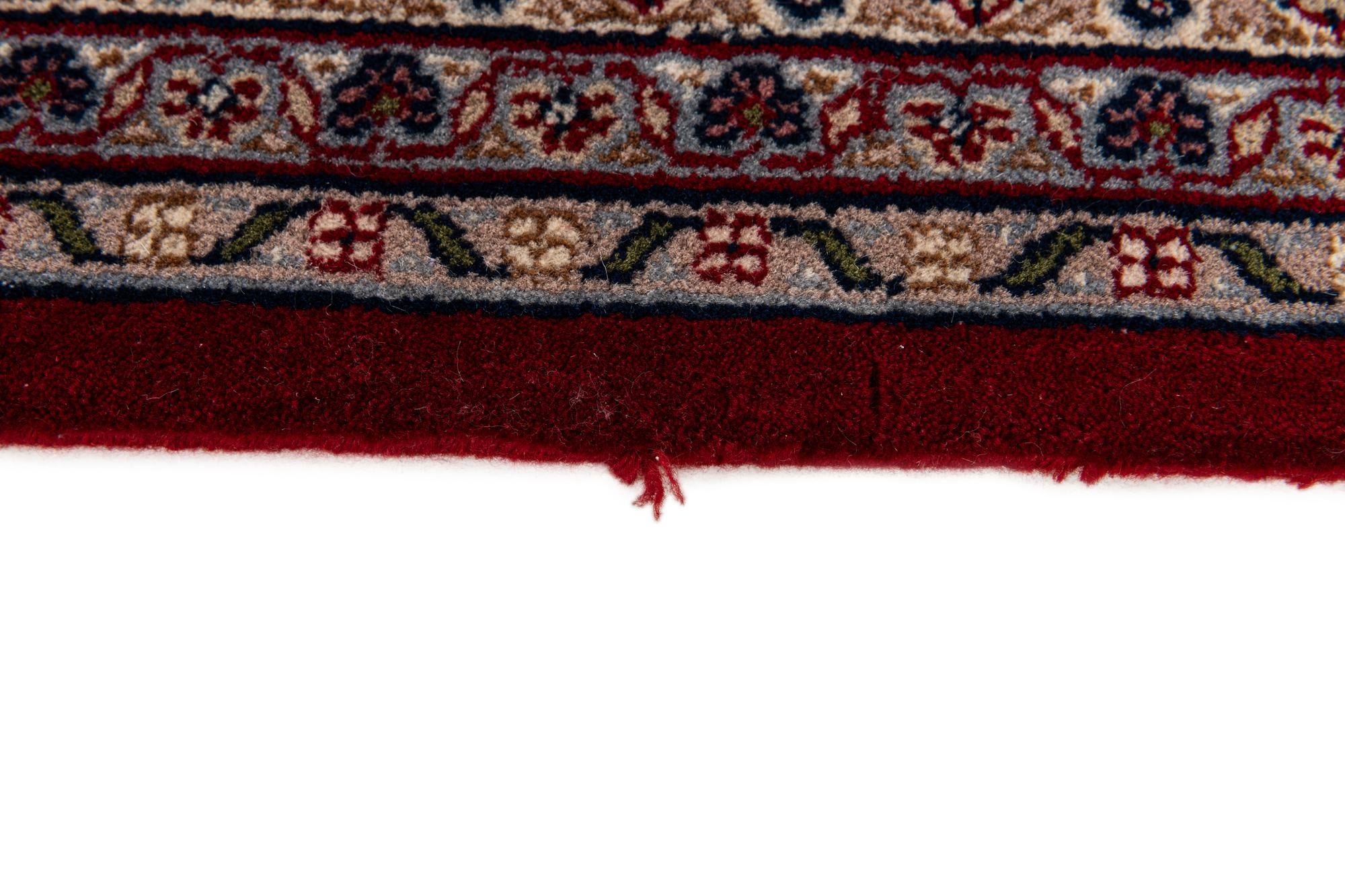 6' 7 x 9' 9 Hand Knotted Kashan Oriental Wool Rug