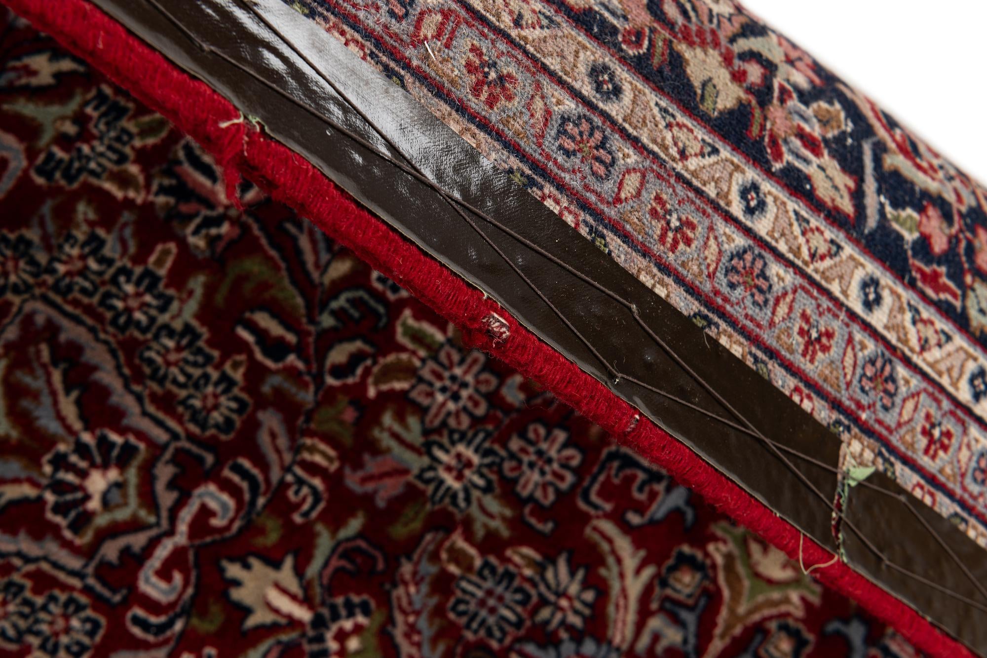 6' 7 x 9' 9 Hand Knotted Kashan Oriental Wool Rug