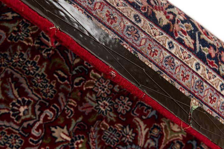 6' 7 x 9' 9 Hand Knotted Kashan Oriental Wool Rug