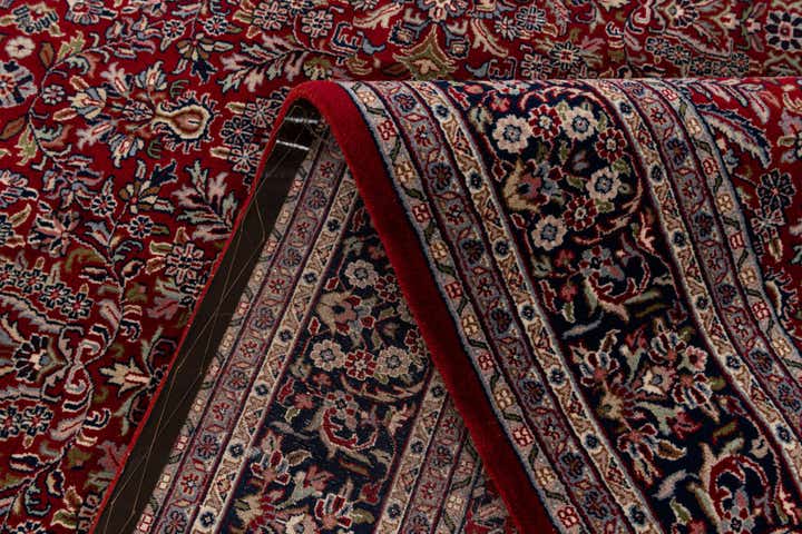 6' 7 x 9' 9 Hand Knotted Kashan Oriental Wool Rug