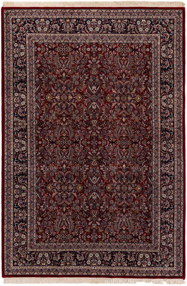 Detail image of 6' 7 x 9' 9 Hand Knotted Kashan Oriental Wool Rug