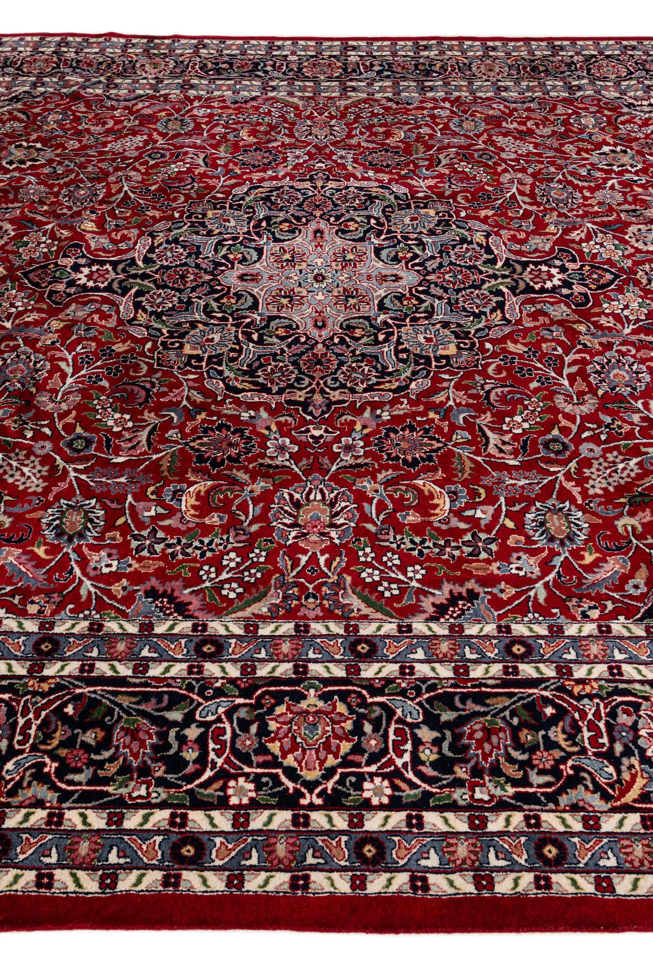 270cm x 365cm anudado a mano Kashan Alfombra Lana
