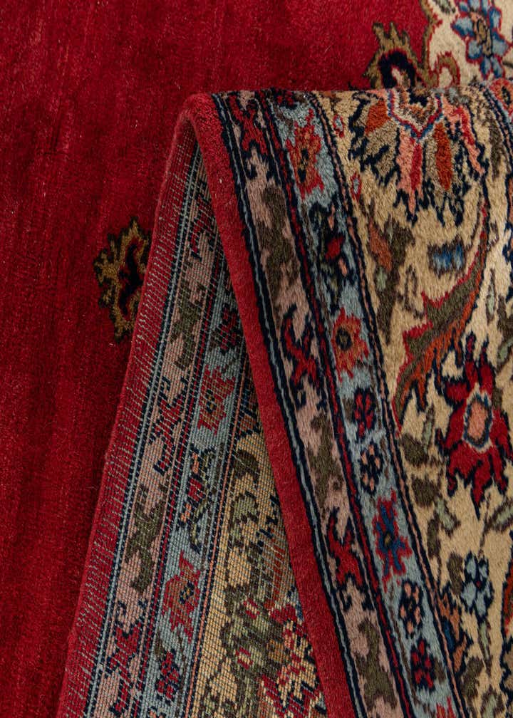 7' 3 x 10' 8 Hand Knotted Kashan Oriental Wool Rug