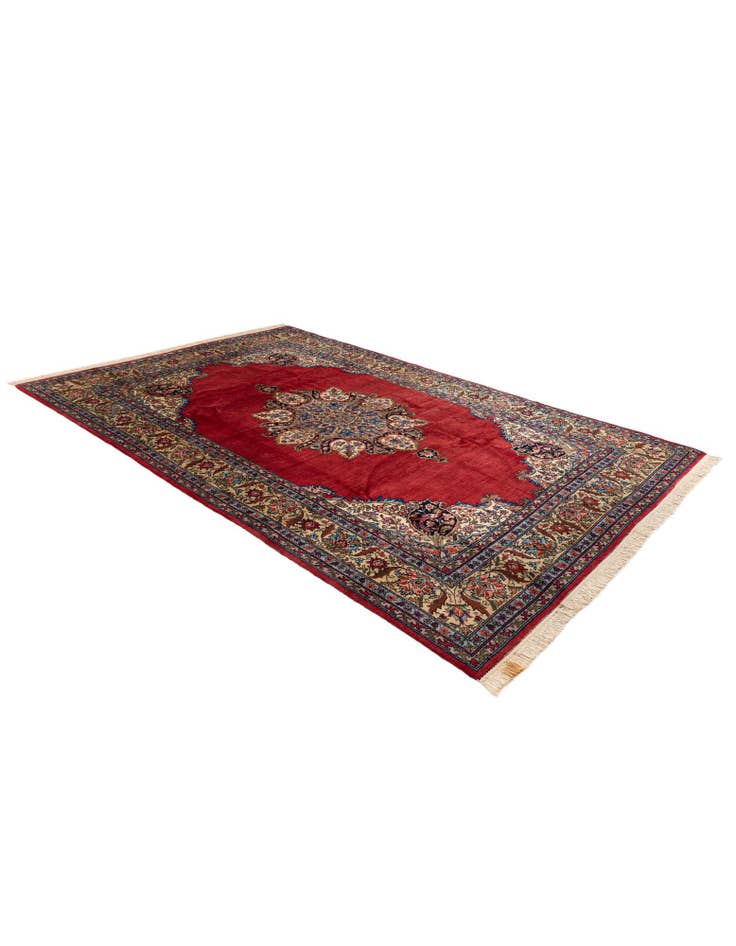 Detail image of 7' 3 x 10' 8 Hand Knotted Kashan Oriental Wool Rug