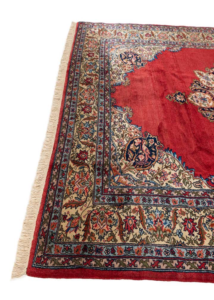 7' 3 x 10' 8 Hand Knotted Kashan Oriental Wool Rug