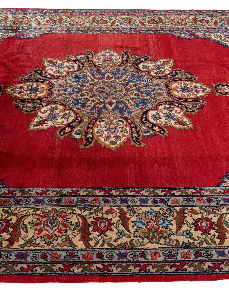 Detail image of 7' 3 x 10' 8 Hand Knotted Kashan Oriental Wool Rug