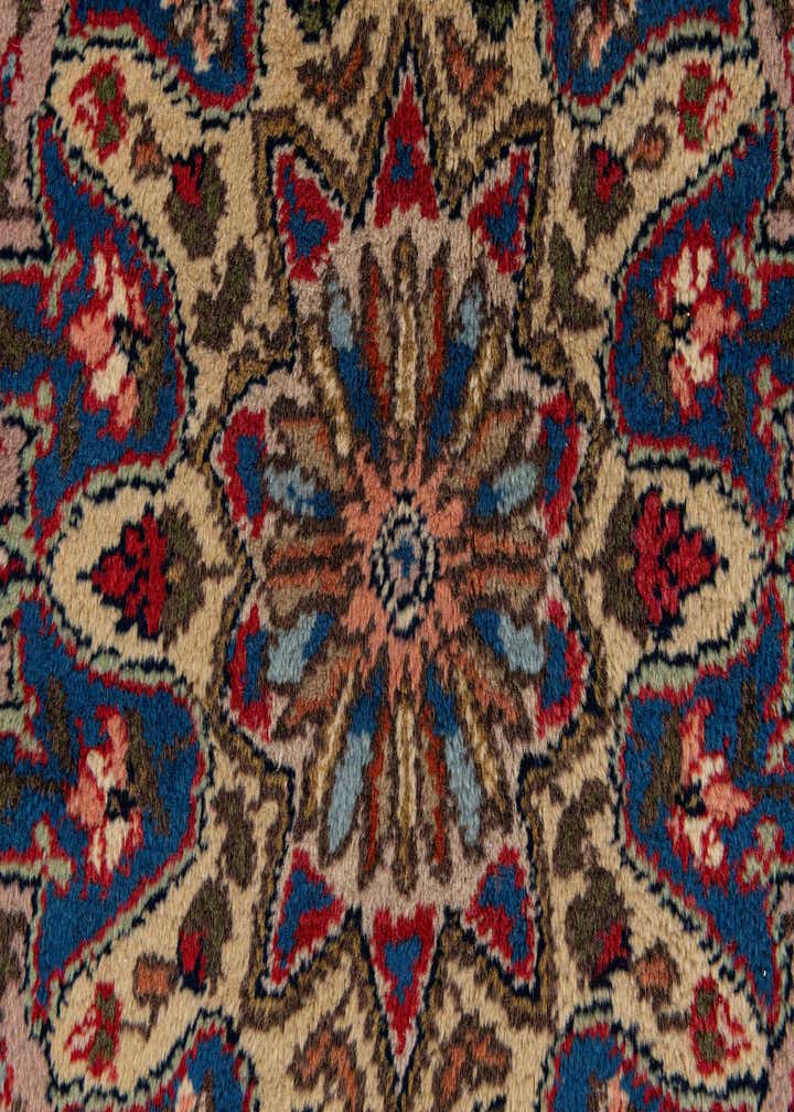 7' 3 x 10' 8 Hand Knotted Kashan Oriental Wool Rug