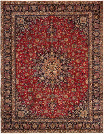 9' x 11' 9 Kashan Wool Rug