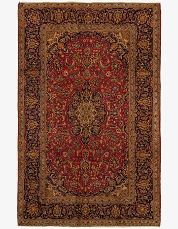 6' 6 x 9' 11 Kashan Wool Rug