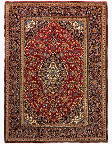 8' x 11' 2 Kashan Wool Rug