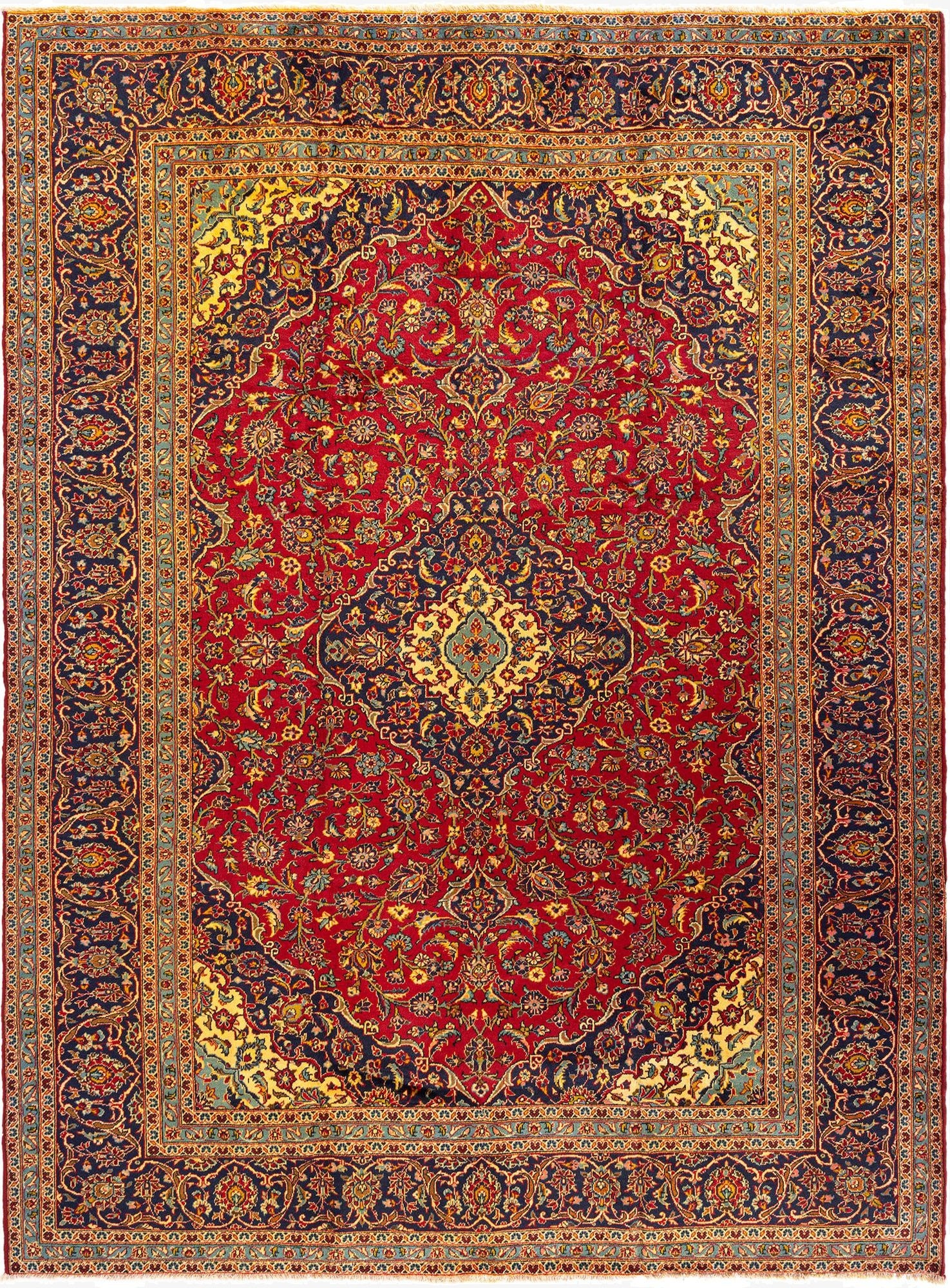 9' 7 x 12' 8 Kashan Rug