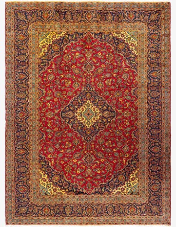9' 7 x 12' 8 Kashan Rug
