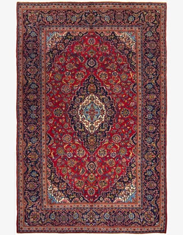 6' 6 x 9' 10 Kashan Wool Rug
