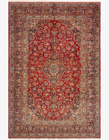 7' 1 x 10' 6 Kashan Wool Rug