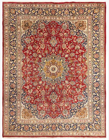9' 7 x 12' 6 Kashan Wool Rug